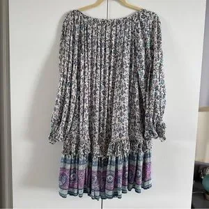 Spell Dresses Spell Dahlia Tunic Dress Dusty Blue Poshmark